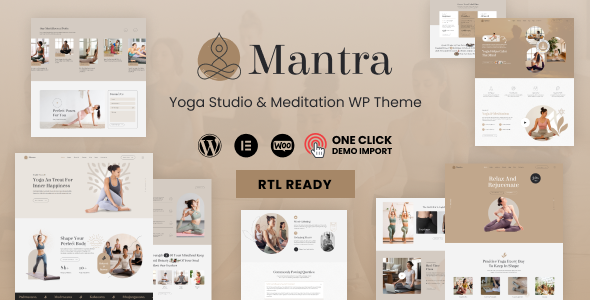 Mantra-瑜伽健身WordPress主题
