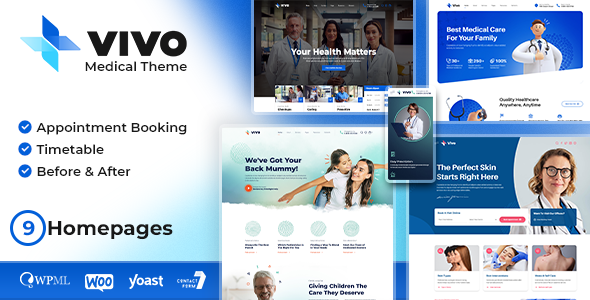 Vivo-健康与医疗WordPress主题