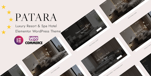 Patara-豪华度假酒店Elementor WordPress主题