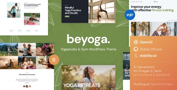 BeYoga |瑜伽工作室和健身房WordPress主题