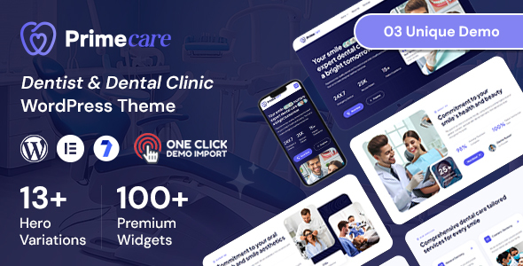 Primecare-牙医WordPress主题