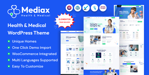 Mediax-健康与医疗WordPress主题