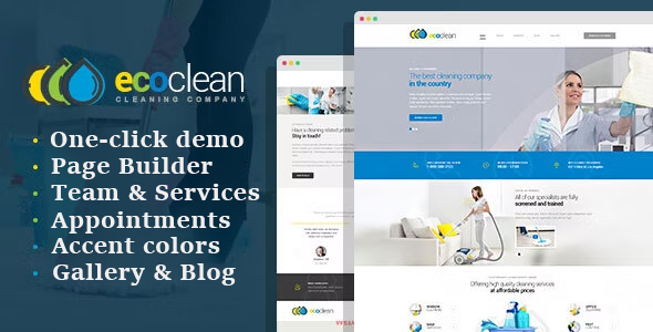 EcoClean-房屋清洁公司WordPress主题