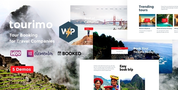 Tourimo-旅游预订WordPress主题