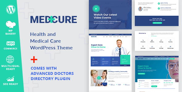 Medcure-健康与医疗WordPress主题
