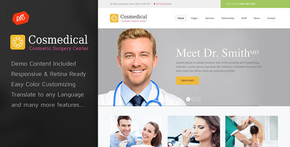 Cosmedical-健康与医疗WordPress主题