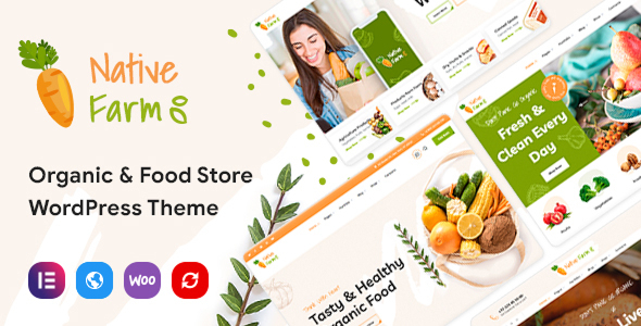 NativeFarm-有机健康食品WordPress主题