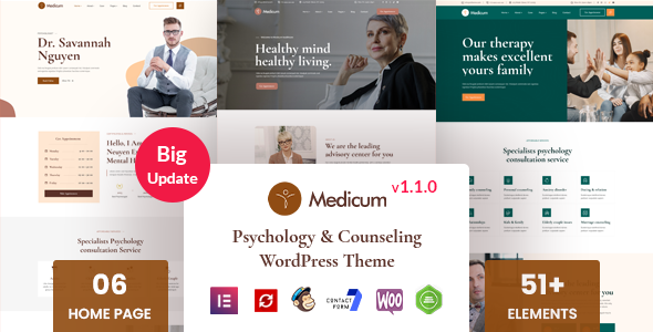 Medicum-心理学与咨询WordPress主题