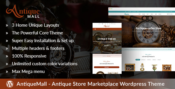 AntiqueMall-古董店市场WordPress主题