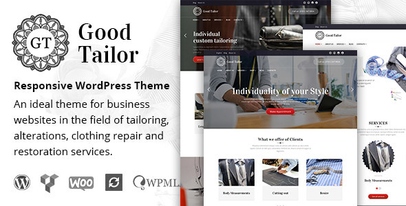 Good Tailor-时尚与定制服务WordPress主题
