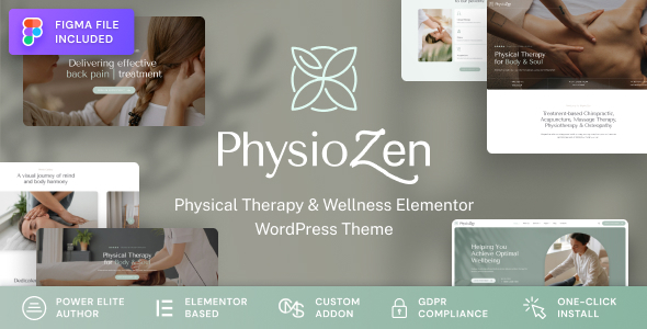PhysioZen-脊椎指压治疗师和理疗健康WordPress主题