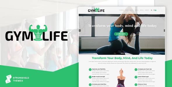 GymLife-健身房、瑜伽和健身WordPress主题