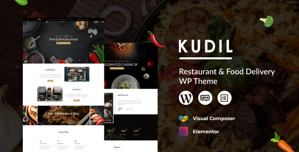 Kudil |餐厅和食品配送主题