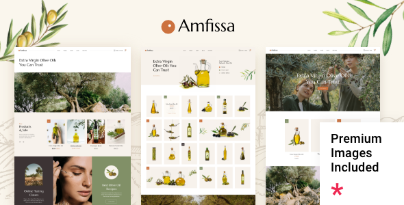 Amfissa-有机橄榄店WordPress主题