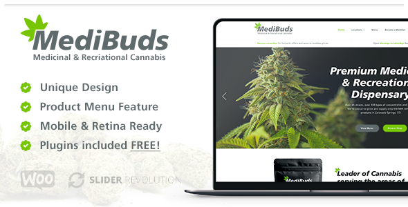 Medibuds-医用大麻药房WordPress主题