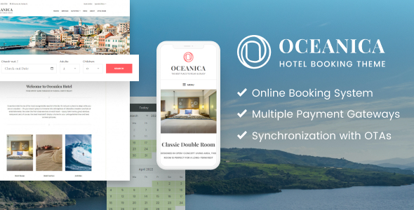 WordPress酒店预订主题-Oceanica
