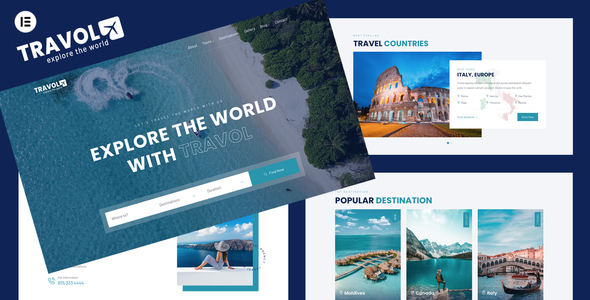TRAVOL——旅行社Elementor WordPress主题