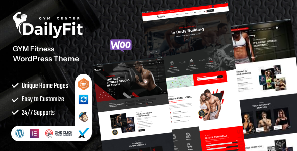 DailyFit-健身和健身房WordPress主题