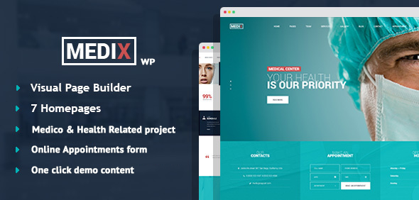 Medix-医疗诊所WordPress主题