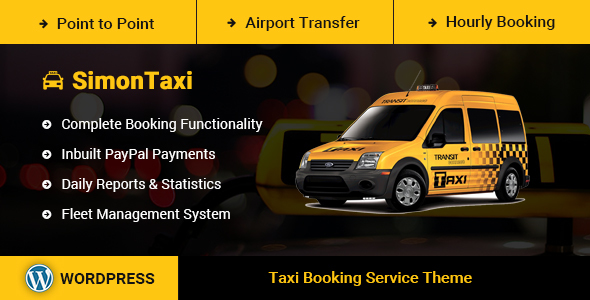 SimonTaxi-出租车预订WordPress主题