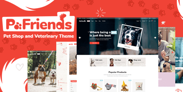 PawFriends-宠物店和兽医WordPress主题