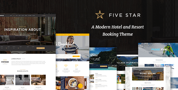 FiveStar-酒店预订WordPress主题