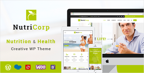 Nutricorp |营养与健康创意WordPress主题
