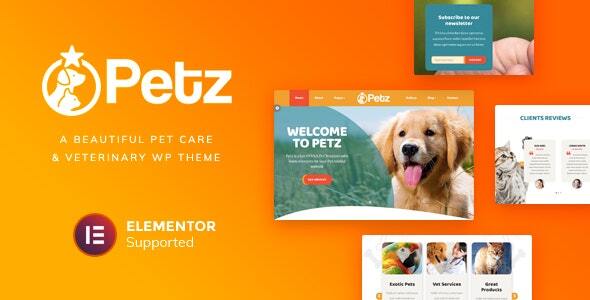 Petz-宠物护理和兽医主题
