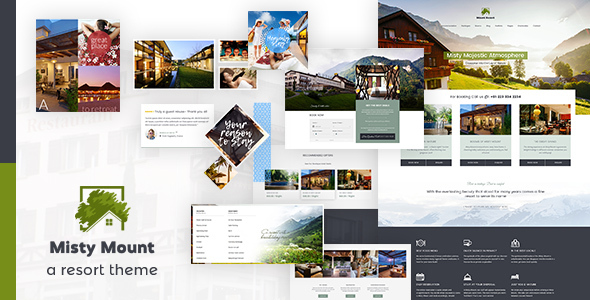 山度假酒店WordPress