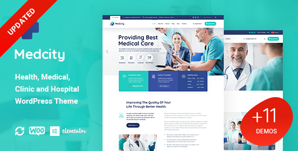 Medcity-健康与医疗WordPress主题