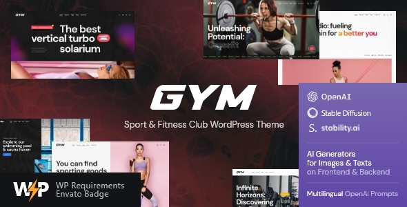 GYM |健身房WordPress主题