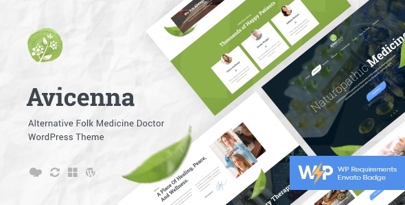 Avicenna |另类民间医学医生WordPress主题+商店