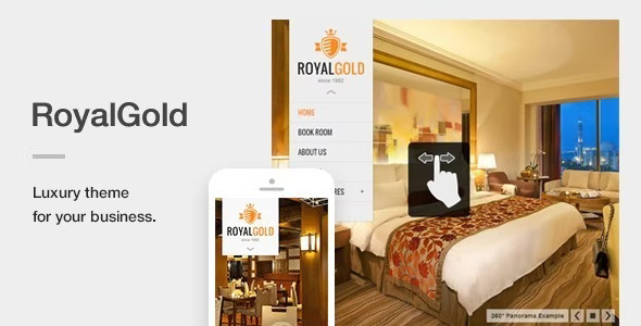 RoyalGold-WordPress的豪华响应式酒店或度假村主题