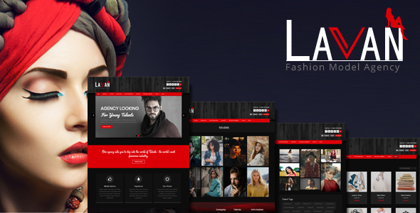 Lavan-时尚模特经纪公司WordPress CMS主题