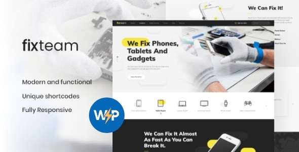 FixTeam |电子和移动设备维修WordPress主题
