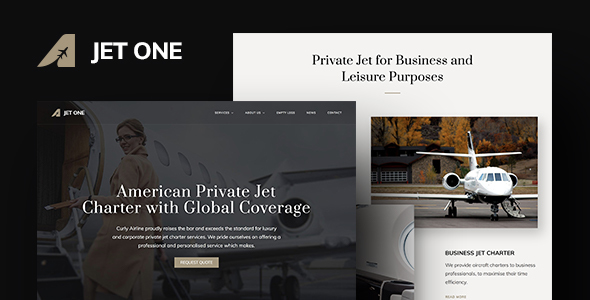 Jet One-私人航空WordPress主题