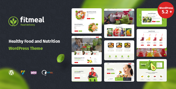 Fitmeal-健康食品配送和饮食营养WordPress主题