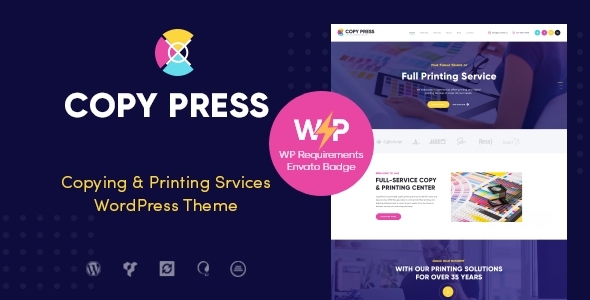 CopyPress |字体设计和打印服务WordPress主题
