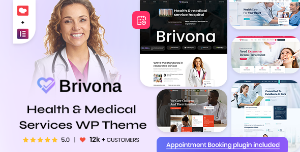 Brivona-临床网站WordPress主题与预约