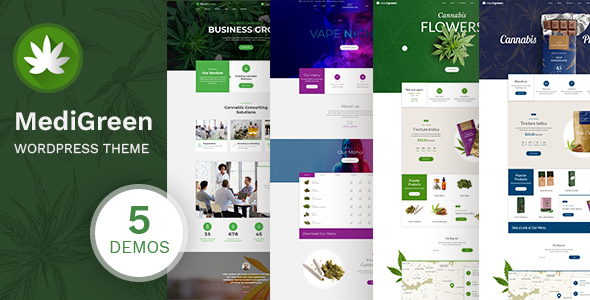 MediGreen-大麻和医用大麻商店的WordPress主题