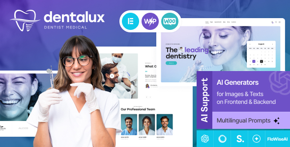 Dentalux |牙医医疗保健WordPress主题