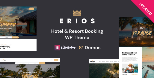 度假酒店WordPress主题| Erios