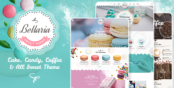 Bellaria-美味的蛋糕和面包店WordPress主题