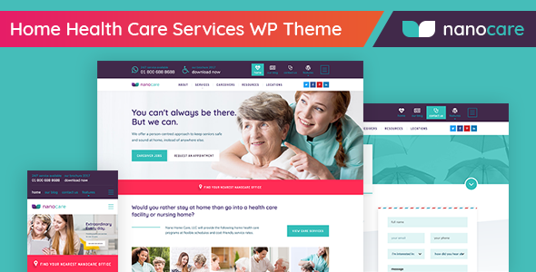 家庭医疗保健，医疗保健WordPress主题-NanoCare