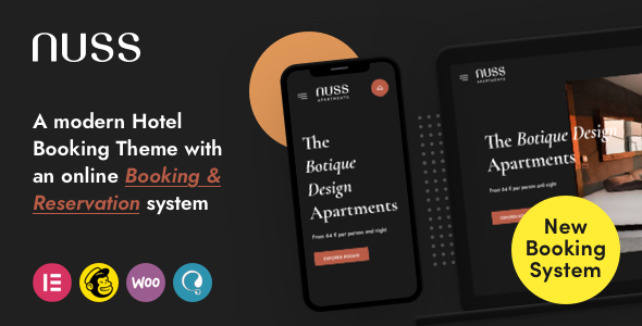 Nuss-酒店预订WordPress