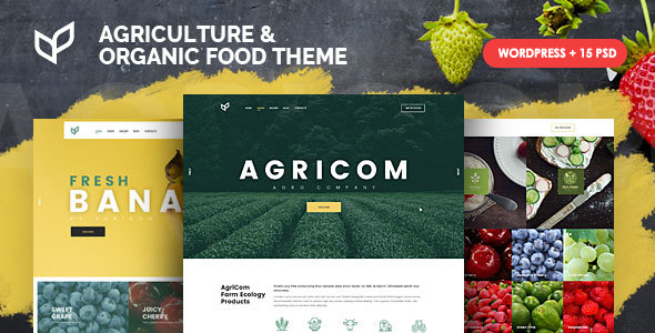 Agricom-有机食品与农业WordPress主题