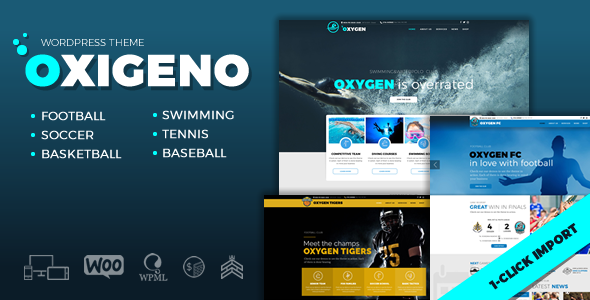 Oxigeno–体育俱乐部和团队WordPress主题