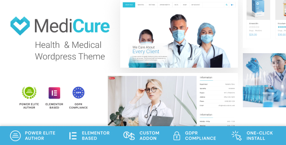 MediCure–健康与医疗WordPress主题