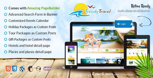 时尚旅游WordPress