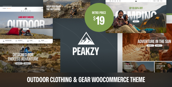 Peakzy–户外服装和装备WooCommerce主题